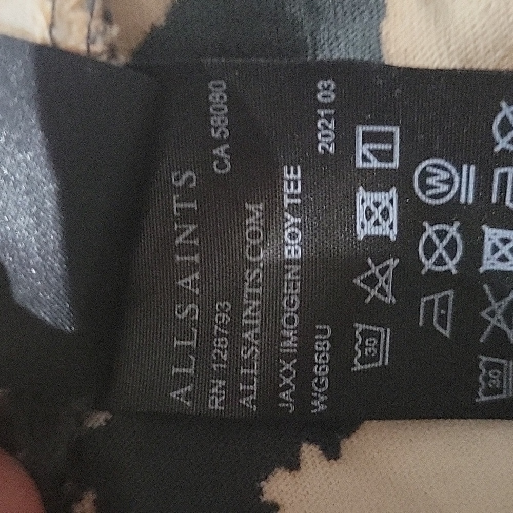 All Saints Jaxx Imogen Boy Tee Size Large - Picture 6 of 7